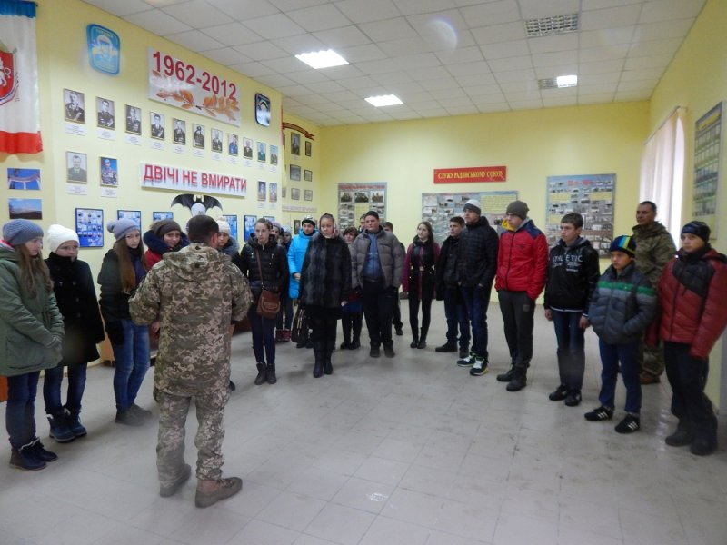 The pupils of village of Velyka Vyska Kirovohrad region visited separate regiment of Special Forces