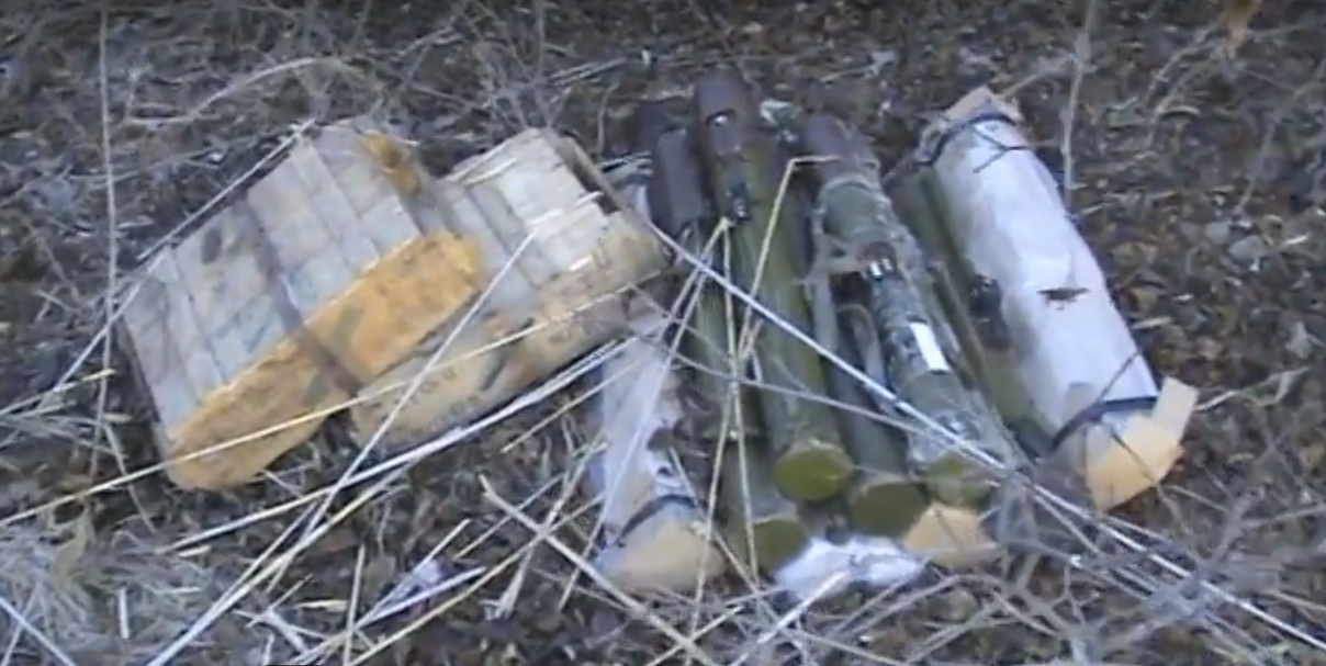 The scouts have revealed an arms cache of the adversary’s subversive reconnaissance group