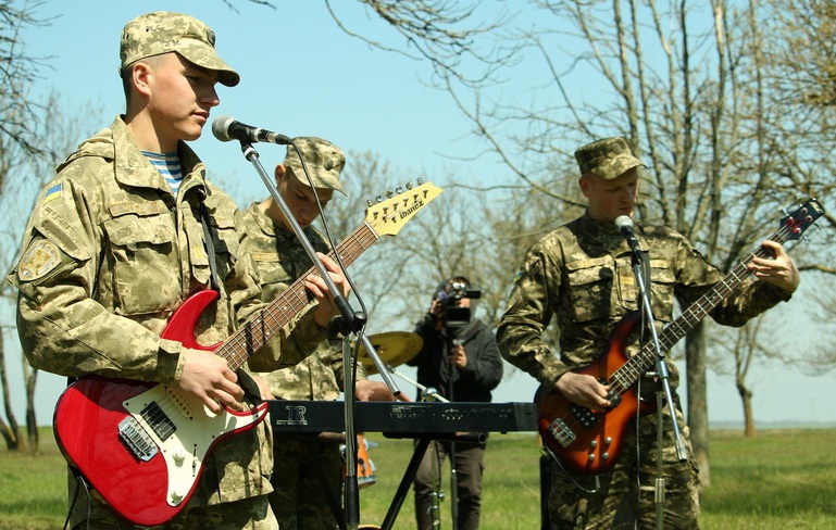 A field tour of a music band of Military Academy took place near Odesa
