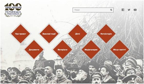 Презентовано веб-сторінку та інтерактивну карту української революції 1917-1921 років