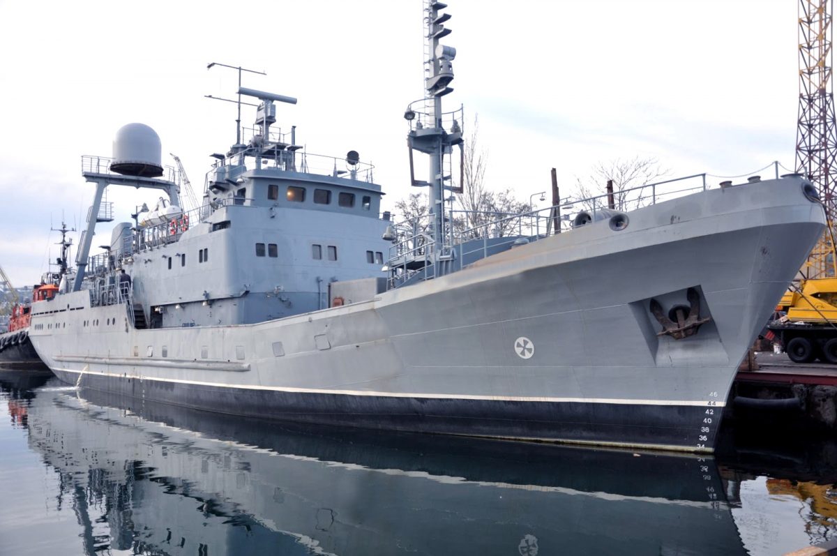 Newly Built Reconnaissance Warship “Lahuna” Project Put out to Black Sea for Qualification Test